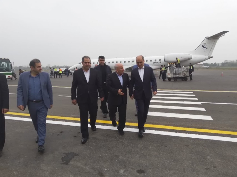 با استقبال استاندار گیلان و به منظور شرکت در نخستین اجلاس استانداران کشورهای حوزه خزر؛ استاندار مازندران وارد گیلان‌ شد