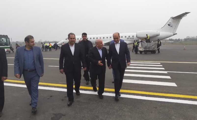 با استقبال استاندار گیلان و به منظور شرکت در نخستین اجلاس استانداران کشورهای حوزه خزر؛ استاندار مازندران وارد گیلان‌ شد