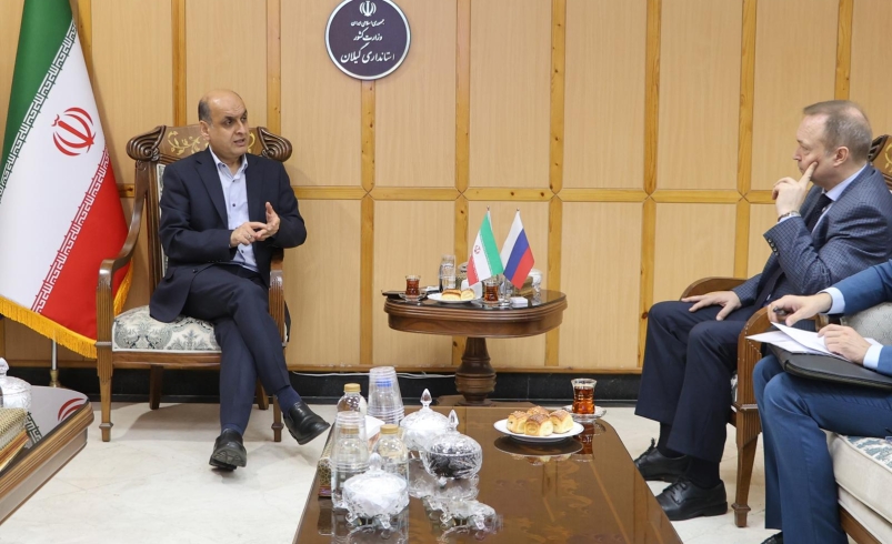 در نشست استاندار گیلان با سرکنسول روسیه در رشت تاکید شد؛نقش راهبردی گیلان در توسعه روابط اقتصادی ایران و روسیه