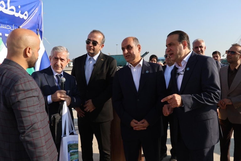 Governor of Guilan and Dagestan Prime Minister Visited Caspian Port